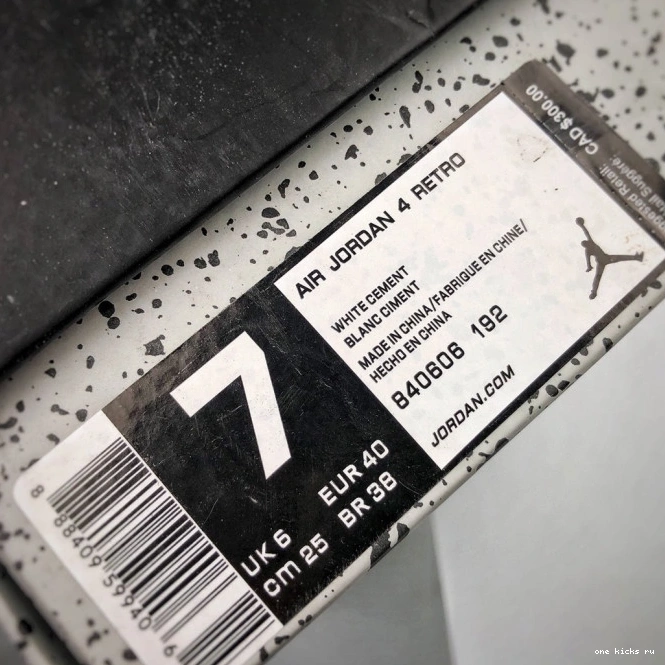 Chep Onekick White OG 840606-192 (nike) 4 Cement Jordan Air 0627